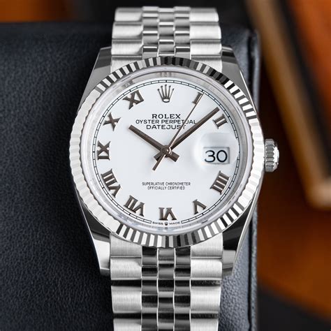 rolex datejust white gold 36mm.